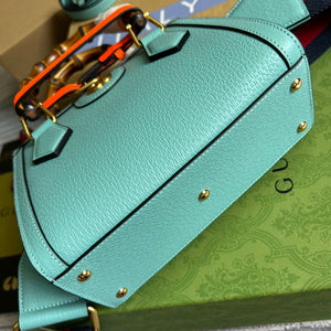 Gucci 702732 Gucci Diana Mini Tote Bag Light blue leather - Default Title - View 6