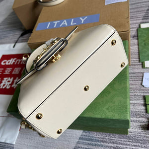 Gucci 703848 Gucci Horsebit 1955 Mini Bag White - Default Title - View 6