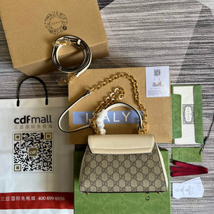 Gucci 703848 Gucci Horsebit 1955 Mini Bag Beige White - Default Title - View 3