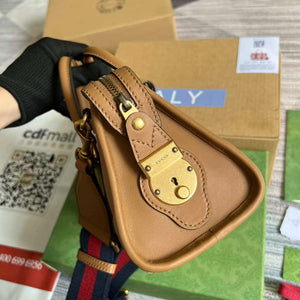 Gucci 715771 Mini top handle bag with Double G Tan - Default Title - View 2