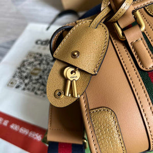Gucci 715771 Mini top handle bag with Double G Tan - Default Title - View 7