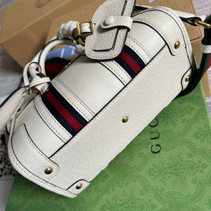 Gucci 715771 Mini top handle bag with Double G White - Default Title - View 8