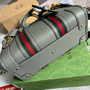 Gucci 715772 Small top handle bag with Double G Gray - Default Title - View 8