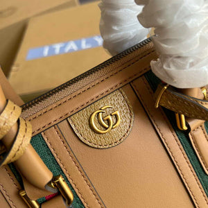Gucci 715772 Small top handle bag with Double G Light Brown - Default Title - View 5