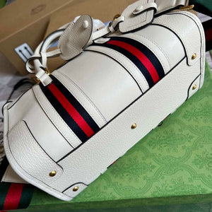 Gucci 715772 Small top handle bag with Double G White - Default Title - View 7