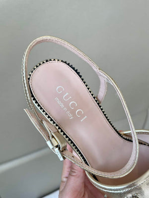 Gucci 719844 Women's Lnterlocking G Studs Sandal G56237 - 35 - View 8