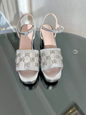 Gucci 719844 Women's Lnterlocking G Studs Sandal G56238 - 35 - View 1