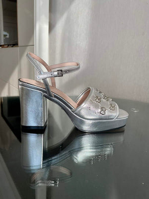 Gucci 719844 Women's Lnterlocking G Studs Sandal G56238 - 35 - View 6
