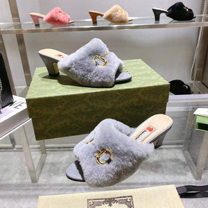 Gucci 722962 Women's mid-heel slide sandal G82362 - 35 - View 5