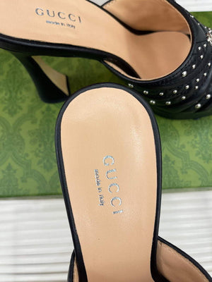 Gucci 723404 Women's heeled slide sandal G56305 - 35 - View 7