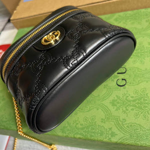 Gucci 723770 GG Matelass¨¦ Top Handle Mini Bag Black - Default Title - View 6