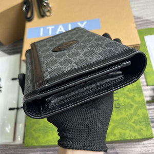 Gucci 724358 GG Top Handle Wallet Black - Default Title - View 4