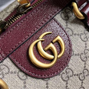 Gucci 724642 Mini GG Canvas Small Duffle Bag Red - Default Title - View 5