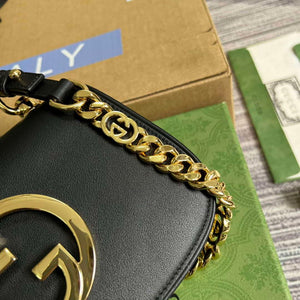 Gucci 724645 Gucci Blondie Mini Shoulder Bag Black - Default Title - View 5