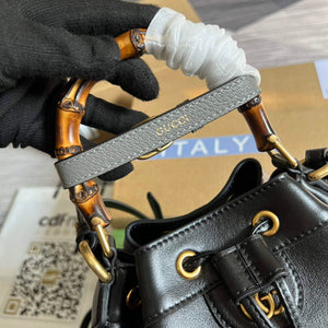 Gucci 724652 Diana Small Bucket Bag Black - Default Title - View 5