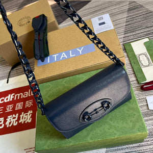 Gucci 724713 Gucci Horsebit 1955 mini bag Blue - Default Title - View 8