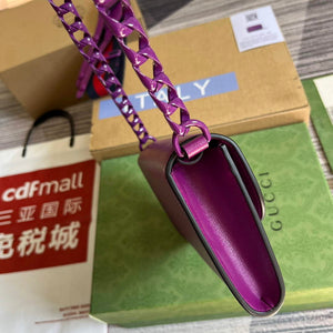 Gucci 724713 Gucci Horsebit 1955 mini bag Purple - Default Title - View 3