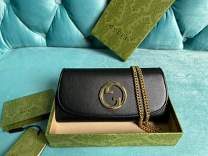 Gucci 725215 Gucci Blondie continental chain wallet Black - Default Title - View 1
