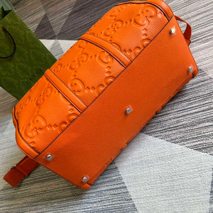 Gucci 725282 Jumbo GG Small Duffle Bag Orange - Default Title - View 5