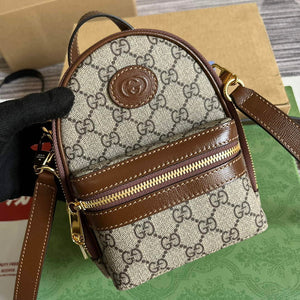 Gucci 725654 Multi-function bag with Interlocking G Brown - Default Title - View 4