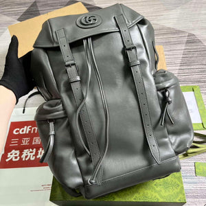 Gucci 725657 Backpack With Tonal Double G Gray - Default Title - View 4