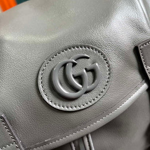 Gucci 725657 Backpack With Tonal Double G Gray - Default Title - View 5