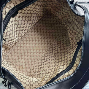 Gucci 725683 Large Tote Bag With Tonal Double G Black - Default Title - View 9