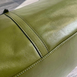 Gucci 725683 Large Tote Bag With Tonal Double G Forest green - Default Title - View 8