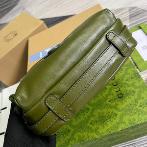 Gucci 725696 Shoulder bag with tonal Double G Green - Default Title - View 6