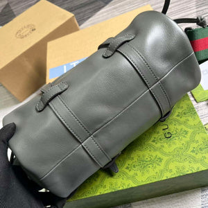 Gucci 725701 Small duffle bag with tonal Double G Gray - Default Title - View 7
