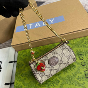 Gucci 726253 Coin Purse With Double G Strawberry - Default Title - View 4