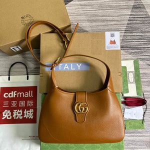 Gucci 726274 Aphrodite Medium Shoulder Bag Light Brown - Default Title - View 1
