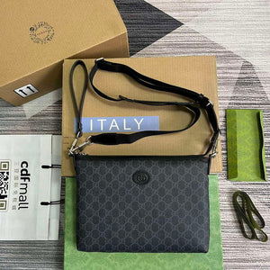 Gucci 726833 Messenger Bag With Interlocking G Black - Default Title - View 1