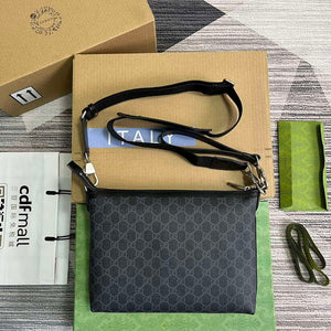 Gucci 726833 Messenger Bag With Interlocking G Black - Default Title - View 2
