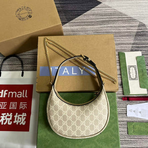 Gucci 726843 GG half-moon-shaped mini bag Oatmeal - Default Title - View 2