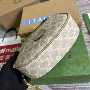 Gucci 726843 GG half-moon-shaped mini bag Oatmeal - Default Title - View 6