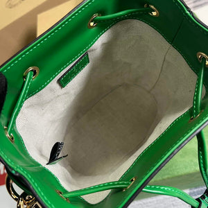 Gucci 728231 GG Matelass¨¦ Bucket Bag Green - Default Title - View 8