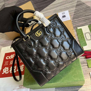 Gucci 728309 GG Matelass¨¦ Mini Top Handle Bag Black - Default Title - View 4