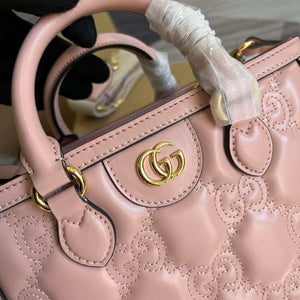 Gucci 728309 GG Matelass¨¦ Mini Top Handle Bag Pink - Default Title - View 5