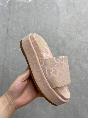 Gucci 730043 Women's jumbo GG platform slide sandal G82366 - 35 - View 3
