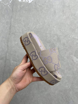 Gucci 730043 Women's jumbo GG platform slide sandal G82367 - 35 - View 2