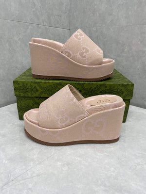 Gucci 730047 Women's jumbo GG platform slide sandal G82364 - 35 - View 1