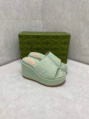 Gucci 730047 Women's jumbo GG platform slide sandal G82365 - 35 - View 5