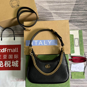 Gucci 731817 Aphrodite Small Shoulder Bag Black - Default Title - View 1