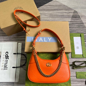 Gucci 731817 Aphrodite Small Shoulder Bag Orange - Default Title - View 1