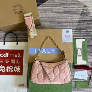 Gucci 735049 GG Matelass¨¦ Handbag Pink - Default Title - View 1