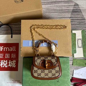 Gucci 735116 Gucci Bamboo 1947 mini top handle bag - Default Title - View 1