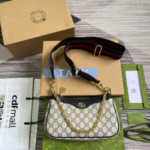 Gucci 735132 Ophidia GG Small Handbag Blue - Default Title - View 1