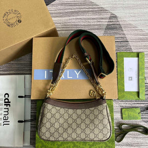 Gucci 735132 Ophidia GG Small Handbag Brown - Default Title - View 2
