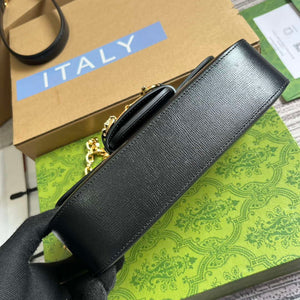 Gucci 735178 Gucci Horsebit 1955 small shoulder bag Black - Default Title - View 6